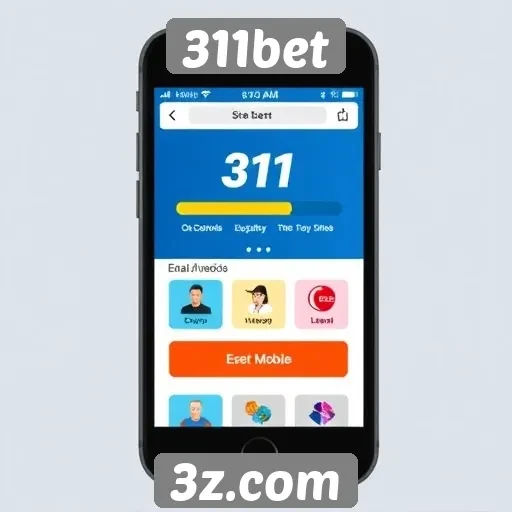 Desempenho mobile do site 311bet